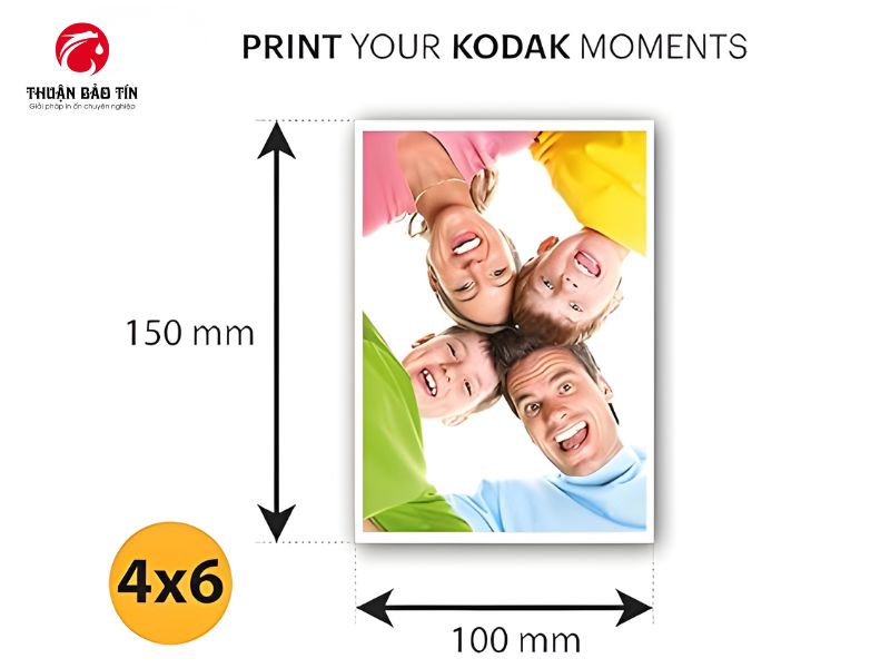 Bề mặt Glossy của Giấy in ảnh Kodak 10X15 A6 (50S) với độ phản chiếu ấn tượng.