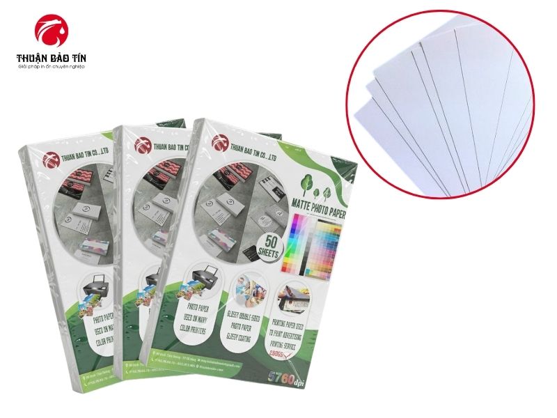 Giấy in Couche mờ 260gsm A4 chất lượng cao được cung cấp tại Thuận Bảo Tín Đà Nẵng