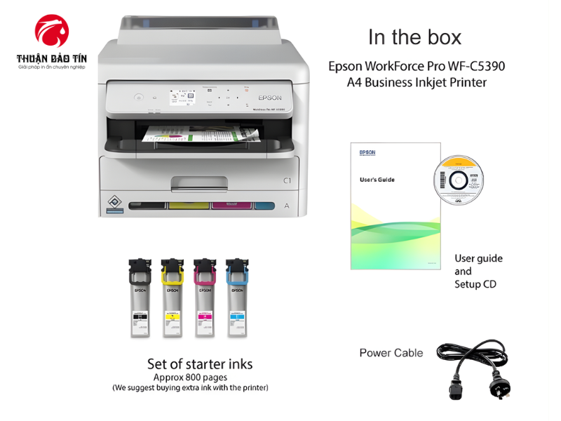 In màu bền đẹp, chống lem với máy in Epson C5890.