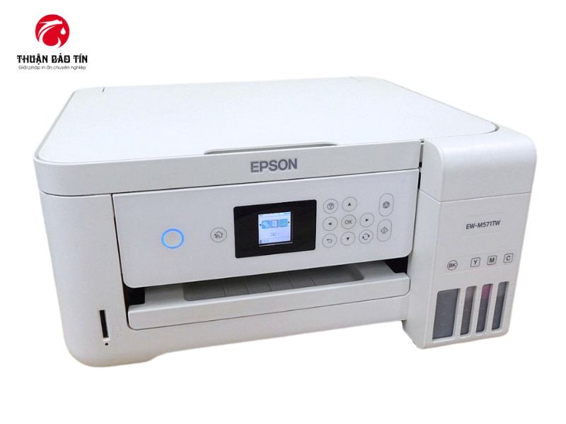 Máy in Epson EW-M571 với tốc độ in 15 trang/phút giúp tiết kiệm thời gian công việc.