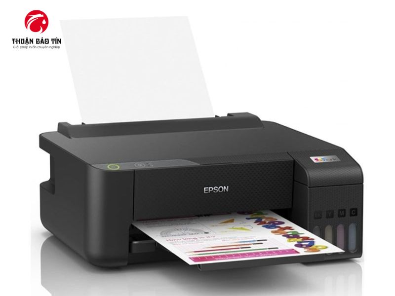 Hệ thống mực dung tích lớn giúp máy in Epson L1210 in liên tục