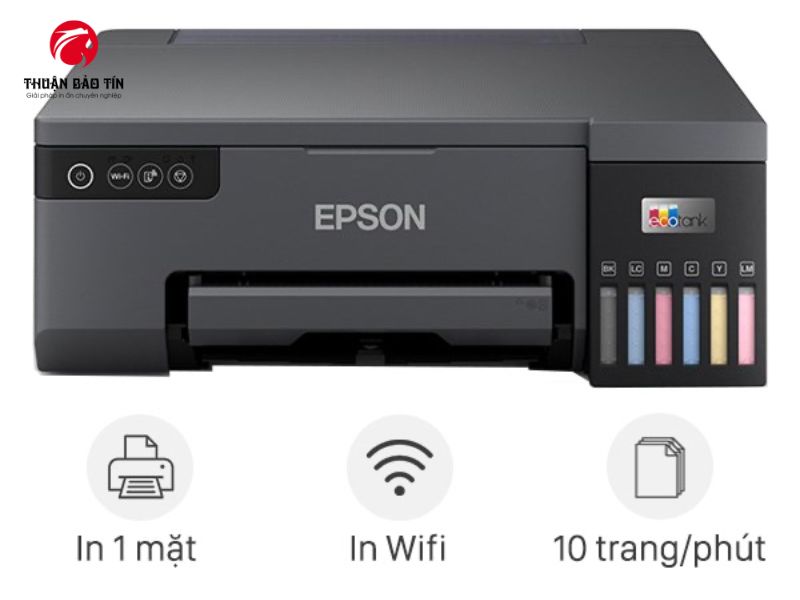 Máy in Epson L8050 được Thuận Bảo Tín phân phối chính hãng, hỗ trợ kỹ thuật tận tâm.