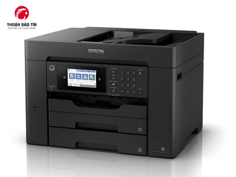Máy in Epson WF7845 hỗ trợ in khổ A3+, đa năng với in, scan, copy, fax.