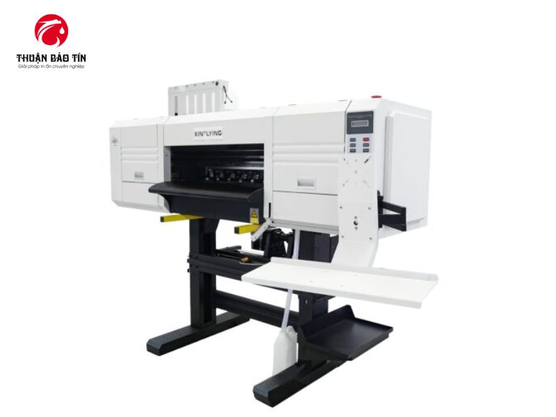 Máy in PET khổ 60cm 4 đầu i3200 lắp đặt tại xưởng sản xuất