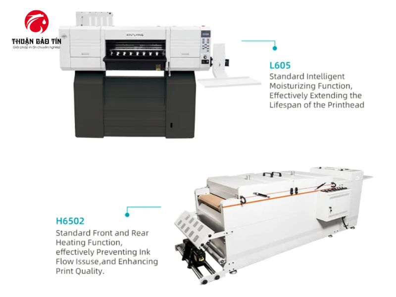 Hệ thống sấy hồng ngoại của máy in PET khổ 60cm công suất lớn