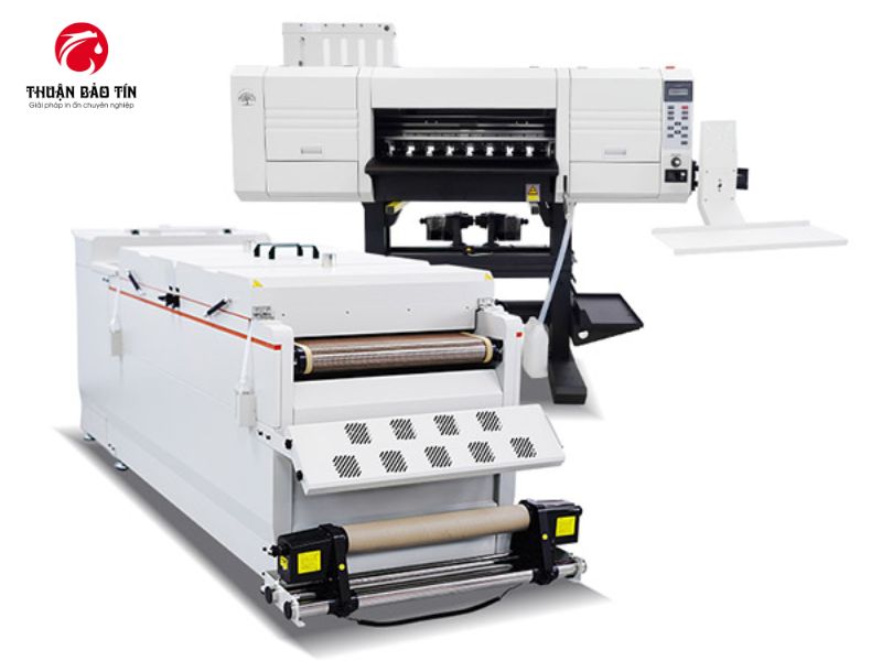 Máy in PET khổ 60cm 4 đầu i3200 lắp đặt tại xưởng sản xuất