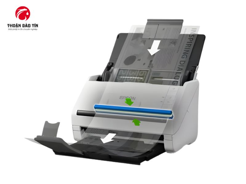 Cổng USB 3.0 trên máy scan Epson DS-530II truyền dữ liệu ổn định