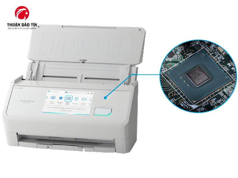 Máy scan Ricoh IX2500 hỗ trợ quét hai mặt tự động tốc độ lên đến 45 trang/phút.