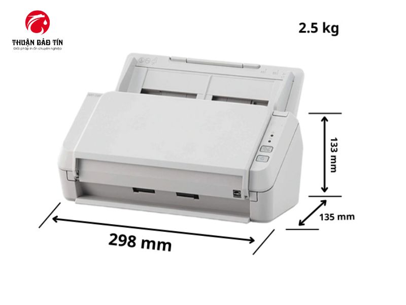 Khay nạp giấy tự động của máy scan Ricoh SP-1125N có thể chứa 50 tờ.