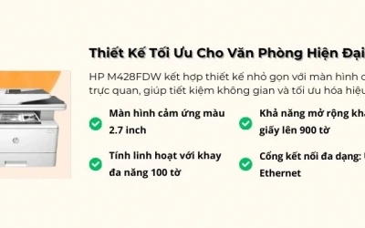 Đánh giá chi tiết máy in HP LaserJet Pro MFP M428FDW: Giải pháp toàn diện