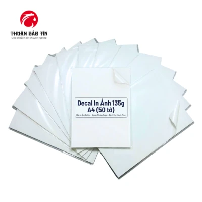 Decal In Ảnh 135g A4 (50 tờ)
