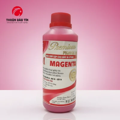 Mực In Pigment Premium 500ml – Màu Đỏ Đậm (M)