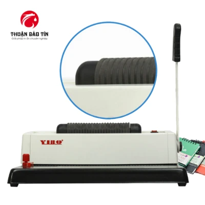 Máy đóng lò xo nhựa xoắn ốc bằng điện YIBO C-348