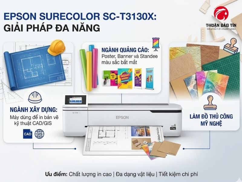 Máy in Epson SureColor SC-T3130X in poster màu chất lượng cao