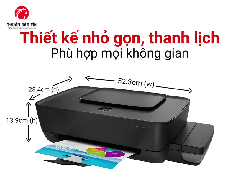 Hệ thống mực liên tục dễ dàng nạp trên máy in HP Ink Tank 115.