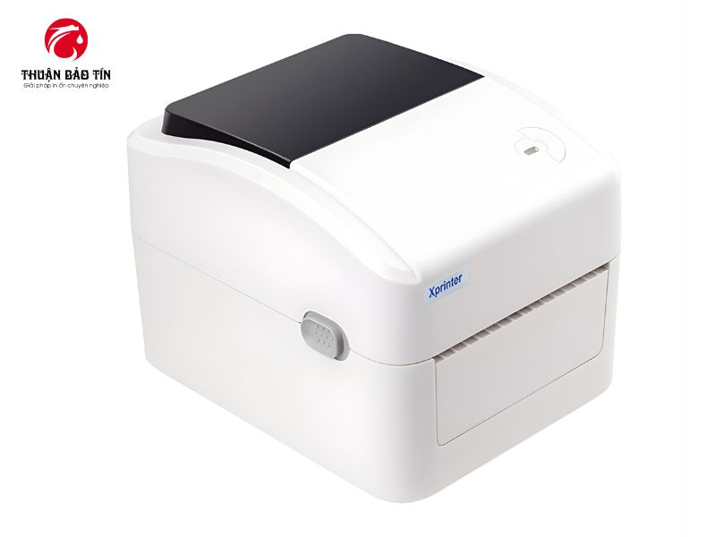 Hình ảnh máy in tem mã vạch Xprinter XP-420B thiết kế nhỏ gọn, phù hợp in tem vận đơn Shopee, Lazada, Tiki cho shop online.