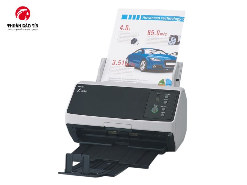 Máy scan Ricoh Fi-8150U với thiết kế bền bỉ và vận hành ổn định.
