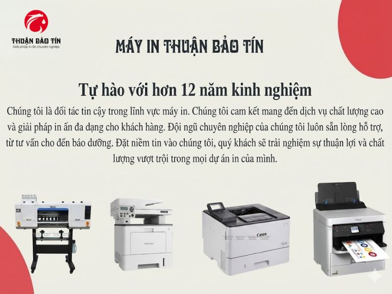 Thuận Bảo Tín hơn 12 năm cung cấp giải pháp in ấn chất lượng - Uy tín được khẳng định từ 2009