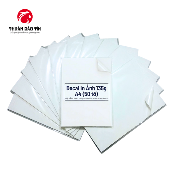 Decal In Ảnh 135g A4 (50 tờ)